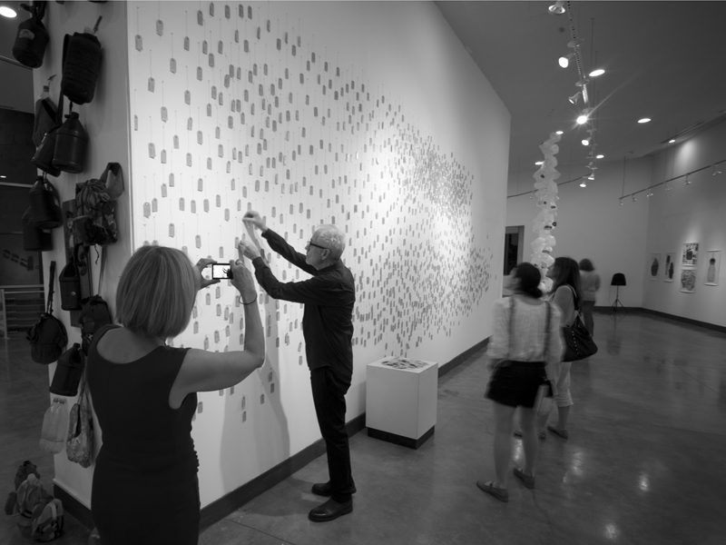 Jane and François at the MUSAS exhibition, Hermosillo.