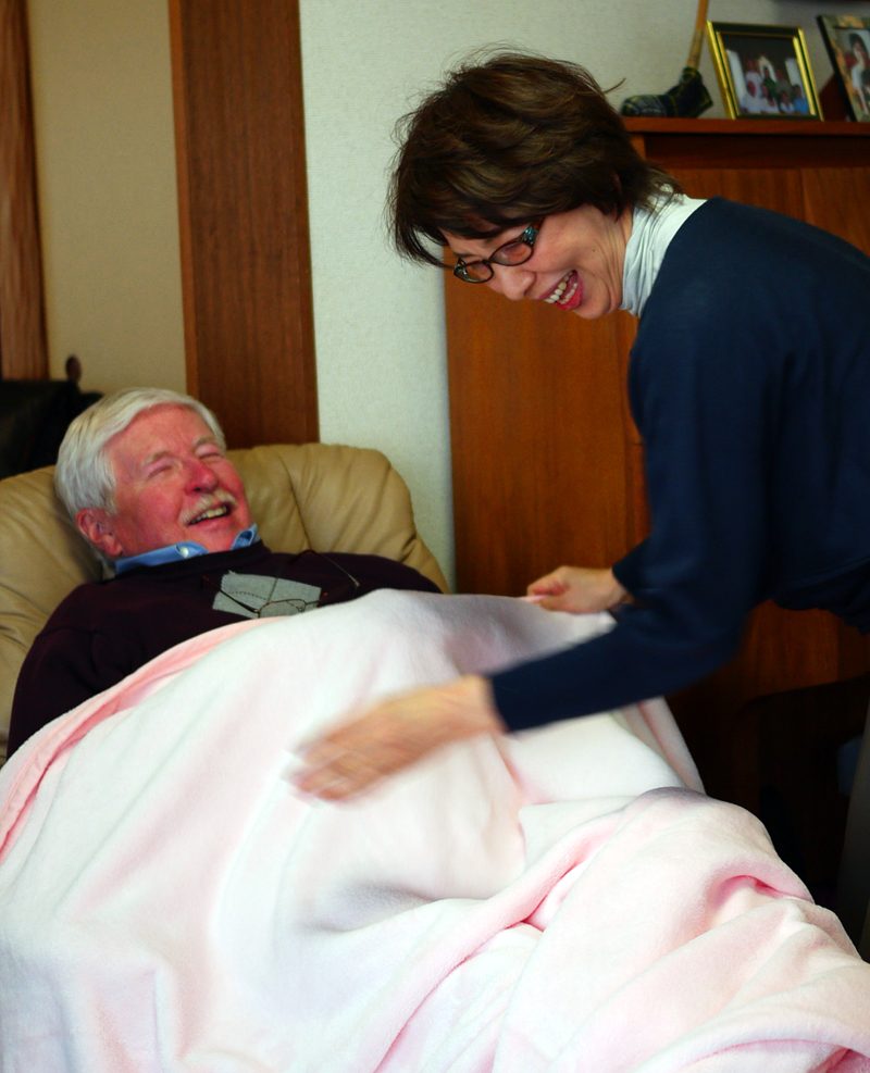 After all the commotion and good eating, my dad was ready for a snooze…just like home…