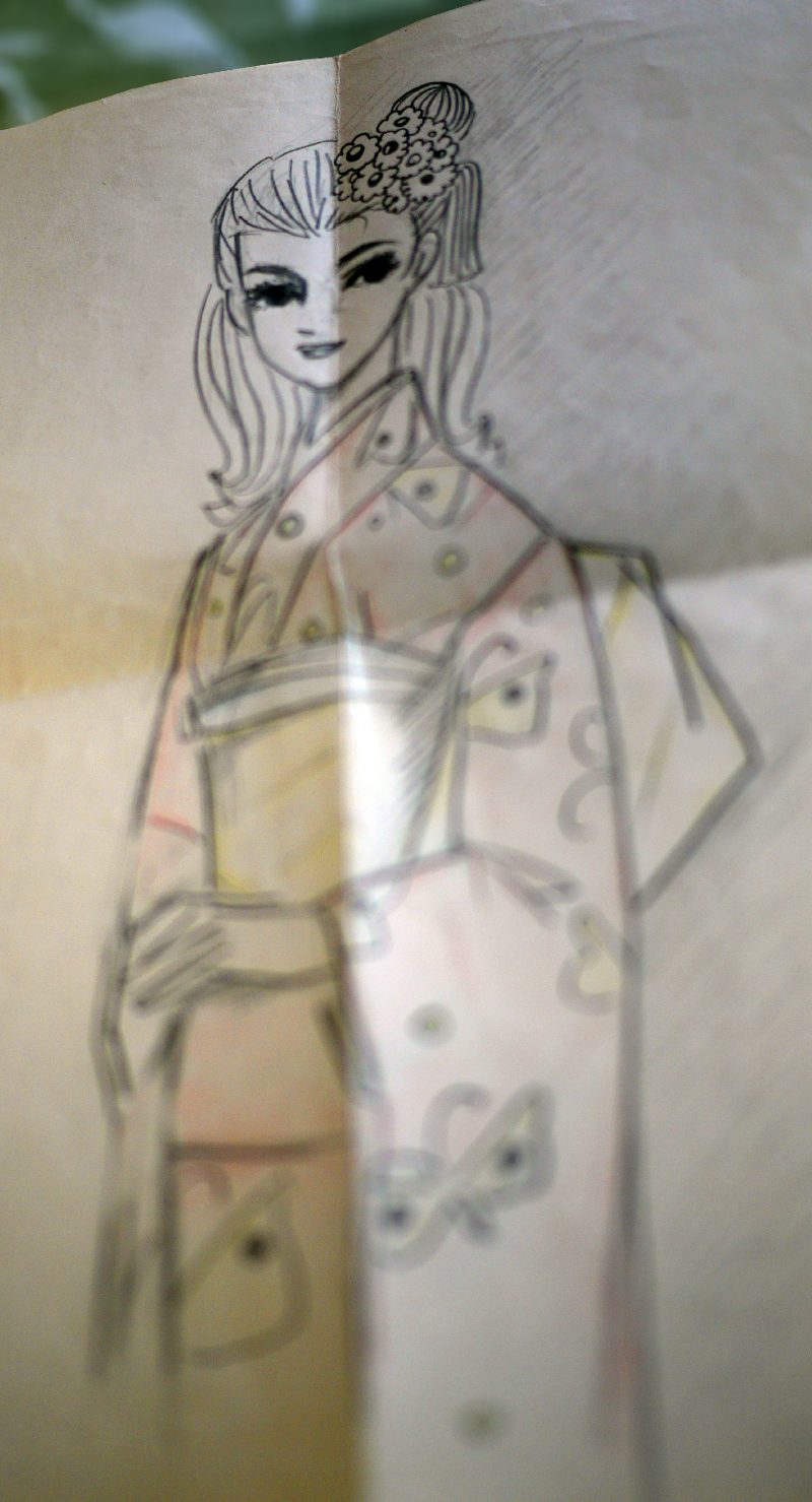 Drawing by Kenichiro…before Manga…(click to enlarge)