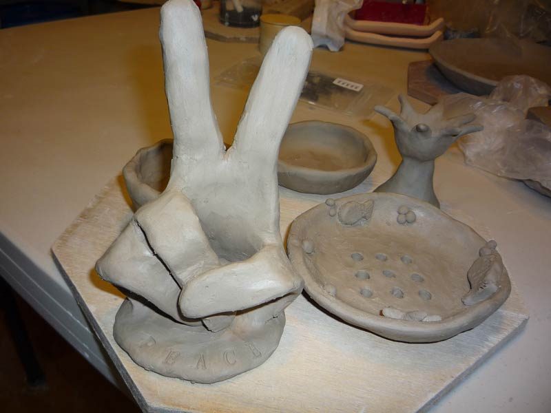 It’s little random experiences and situations like this that the kids are exposed to here in Seoul. I never know what sinks in and how it affects them. I wonder if the parting peace sign was the inspiration for Alex’s pottery work…