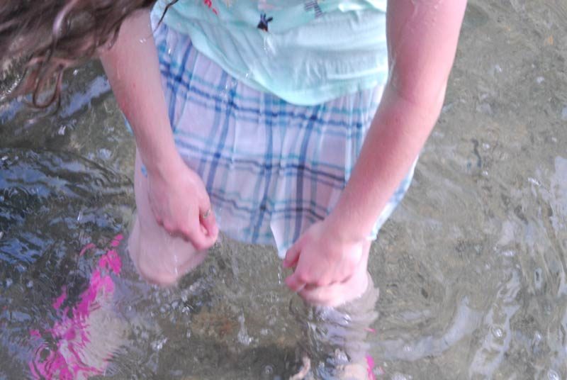 And… the day was not without mis-hap… Amanda slipped and fell into the stream while crossing…she got a big bruise on her knee from the rocks :-( We will post that later… Along with the African Pygmy porcupine…