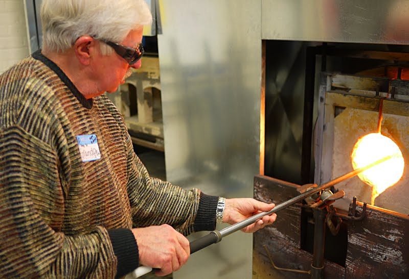 Not quite like barbecue, but Grandpa got the hang of things pretty quickly.