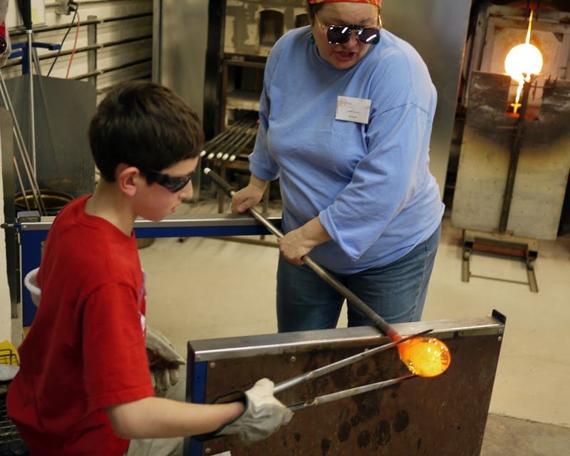 Those tongs get mighty hot. The ambient heat from the glass will burn you…