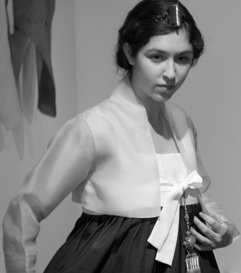Amanda modeling for the renowned hanbok designer, Heesuk Jung…Seoul, Korea.