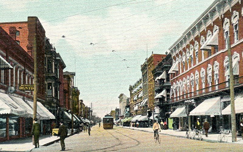 Burdick Street…early 1900’s…notice the electric street car! What happened to all the street cars?